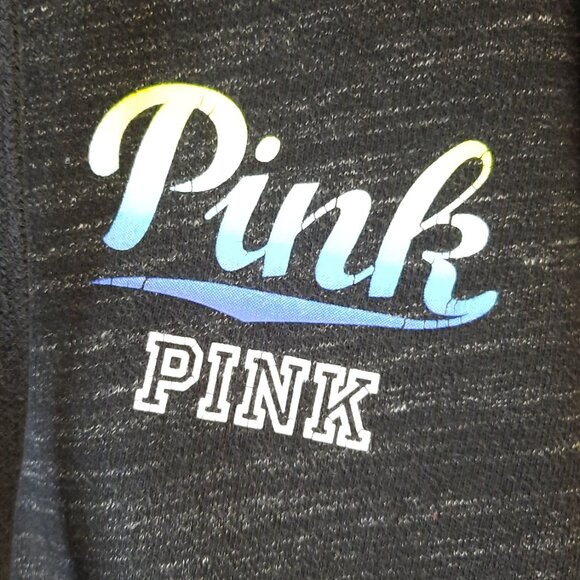 Pink By Victoria Secret Women's Pullover Hoodie Size Small Heathered Grey - Picture 2 of 7